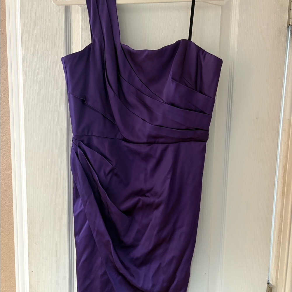 Jill Stuart One-Shoulder Purple Dress